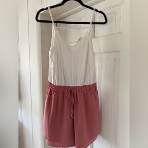 White & Pink Romper